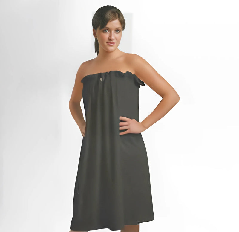 Terrycloth Body Wrap With Drawstring