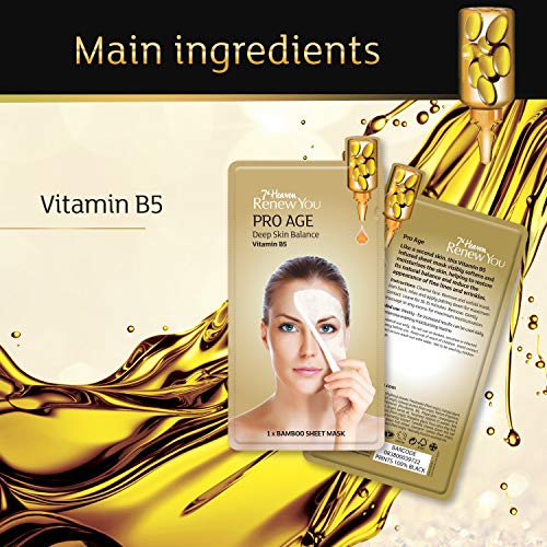 7th Heaven Renew You Pro Age Bamboo Sheet Face Mask Skincare