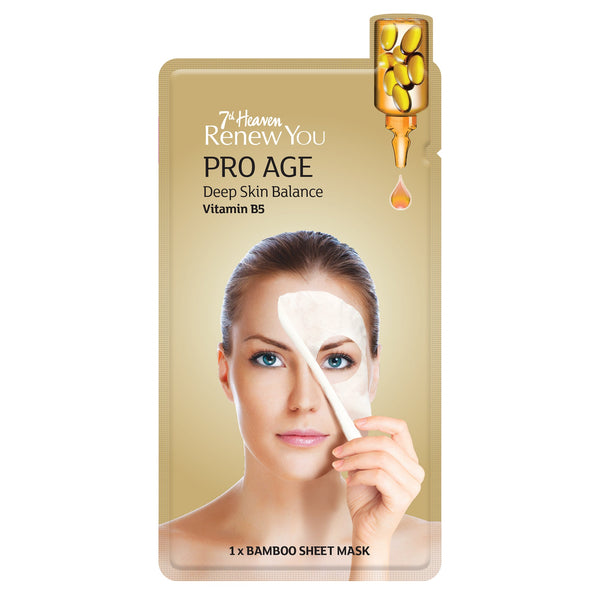 Renew You Pro Age Bamboo Sheet Face Mask Skincare By 7th Heaven 