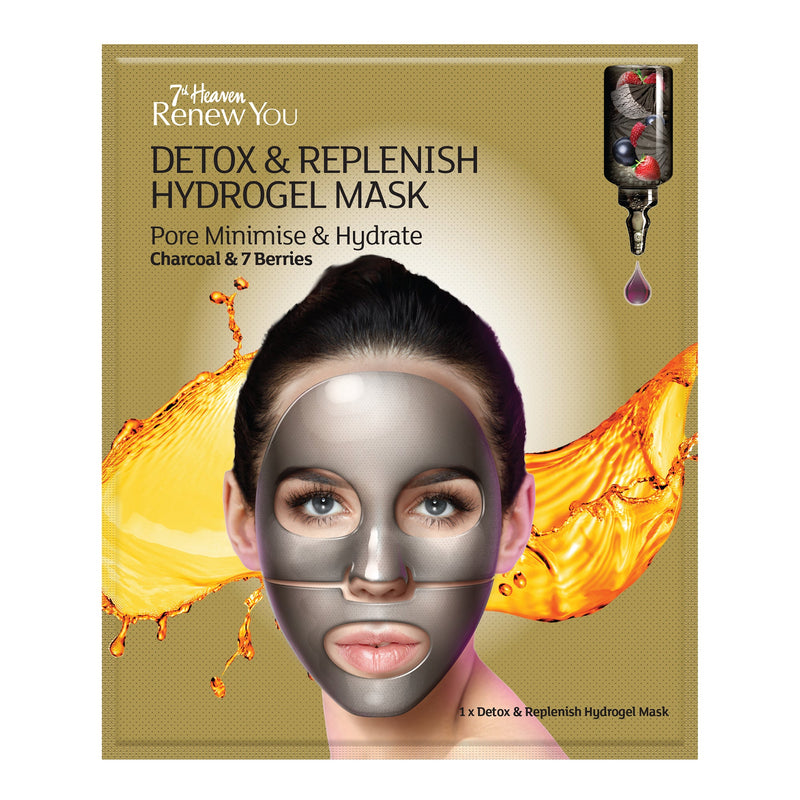Renew You Detox & Replenish Hydrogel Face Mask Skincare 7th Heaven