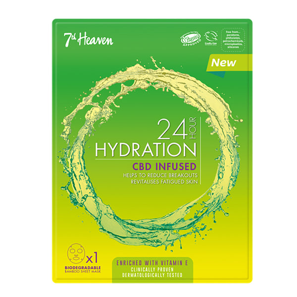 7th Heaven 24 Hr Hydration CBD Infused Sheet Mask