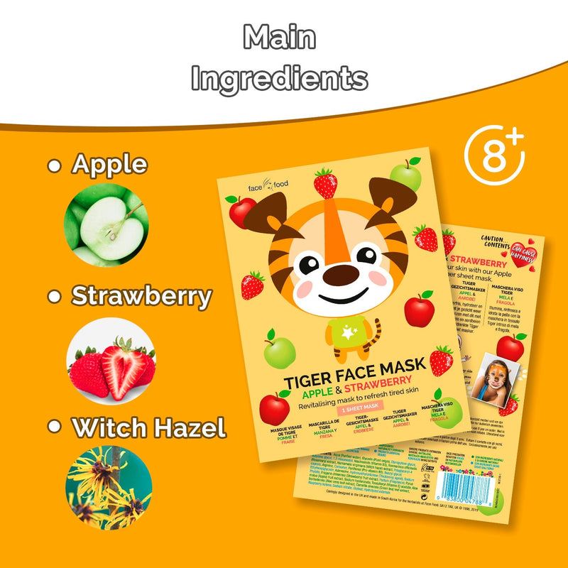7th Heaven Face Food Animal Tiger Sheet Mask Skincare