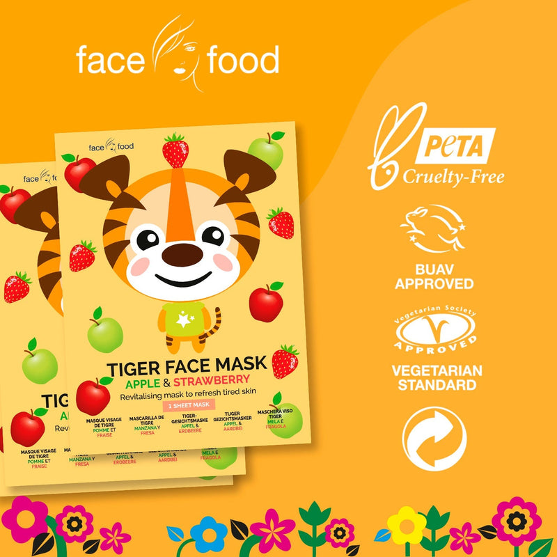 7th Heaven Face Food Animal Tiger Sheet Mask Skincare