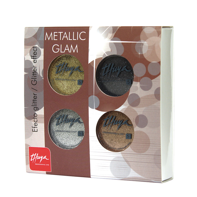 Gel On-Off Metalic Glam Kit 4 Pieces