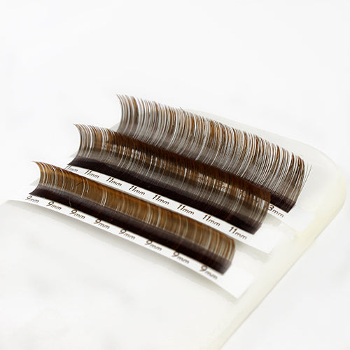 Moka Brown Combo Length Lash Trays