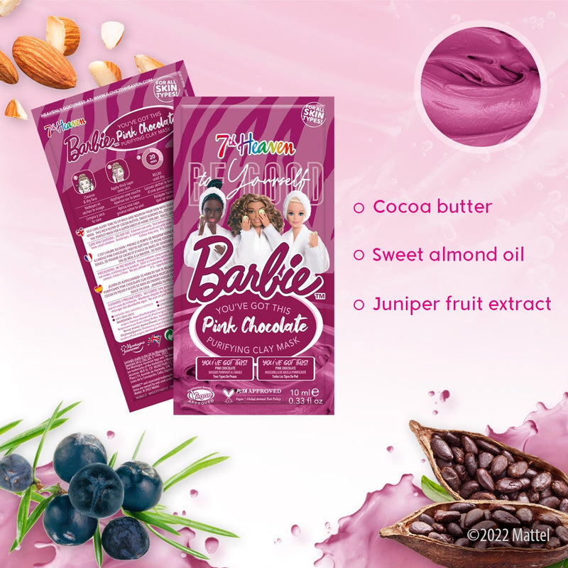 7th Heaven Barbie 'You've got this' Pink Chocolate Clay Mask