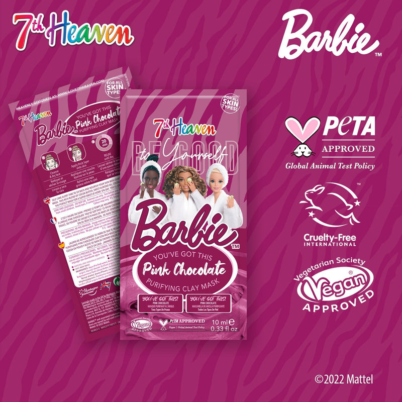 7th Heaven Barbie 'You've got this' Pink Chocolate Clay Mask