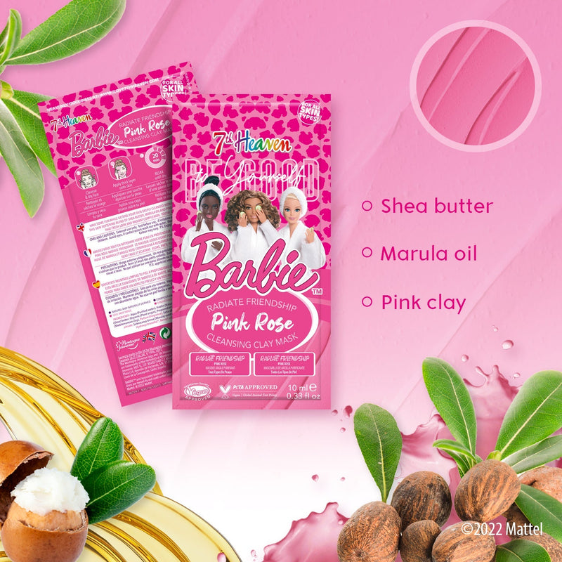 7th Heaven Barbie 'Radiate Friendship' Pink Rose Clay Mask