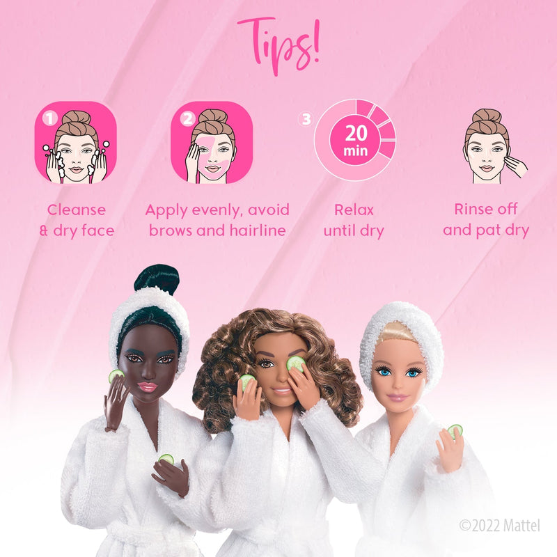 7th Heaven Barbie 'Radiate Friendship' Pink Rose Clay Mask