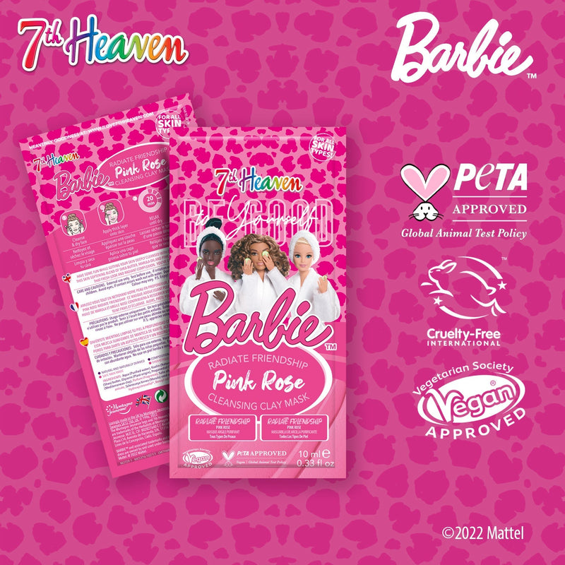 7th Heaven Barbie 'Radiate Friendship' Pink Rose Clay Mask