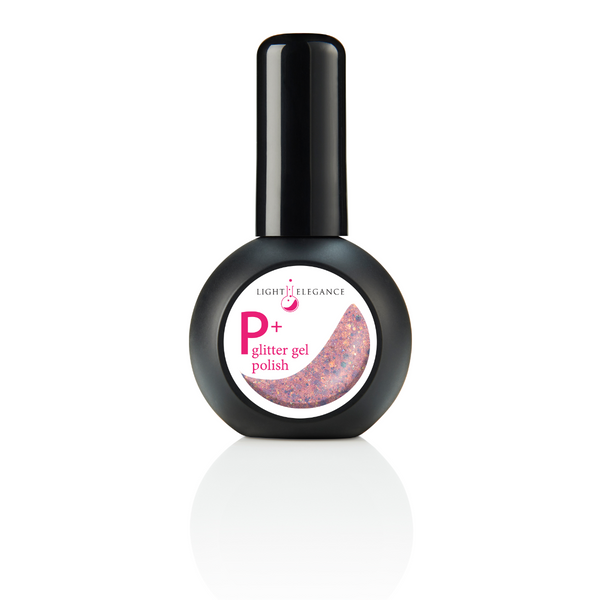 P+ Leave the Light On, vernis gel pailleté, 15 ml