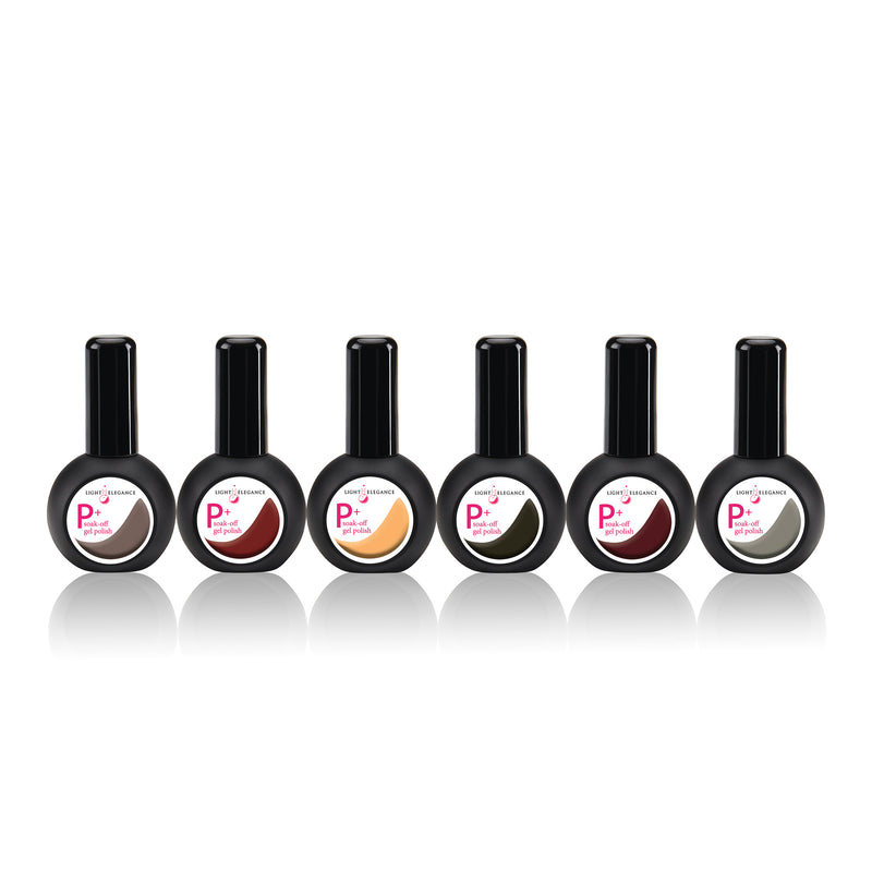 PACK P+ GEL POLISH : Aventurez-vous dans la collection Beauté Automne 2021 (6) 15 ml P+ Gel Polish