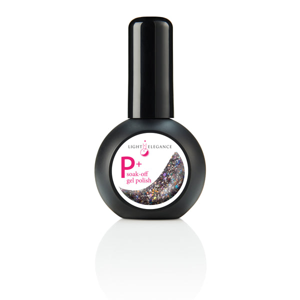 P+ The Elvis Pelvis, Vernis gel pailleté, 15 ml