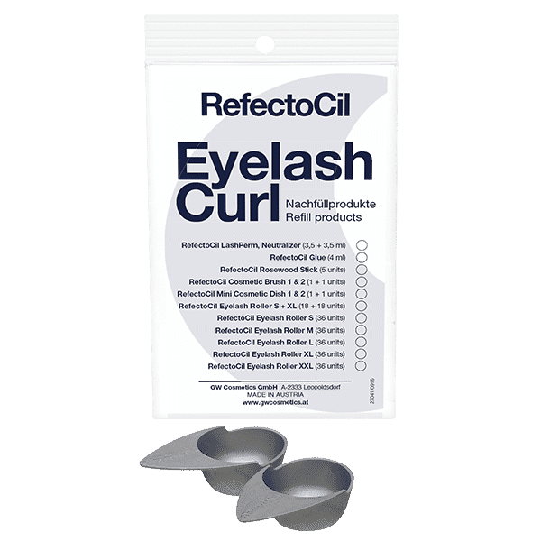 Eyelash Curl Mini Cosmetic Dish 1 & 2 (2/Pouch)