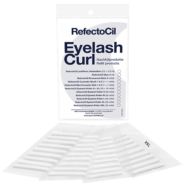 Eyelash Curl Rollers 36/Pouch